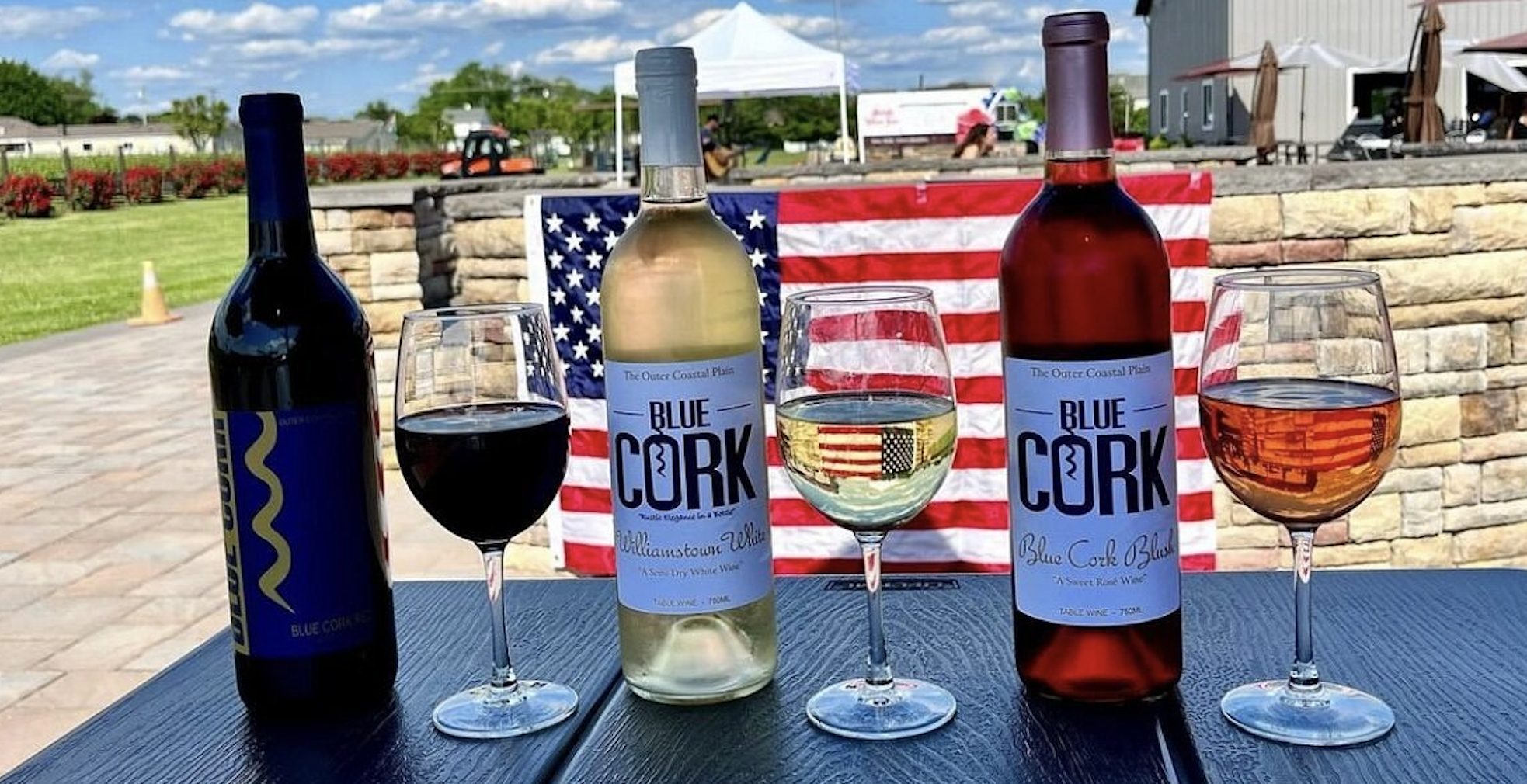 Blue Cork Winery and Vineyard in Williamstown, New Jersey.